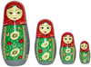 Russian Dolls Handmade Wooden India Stacking Dolls Art
