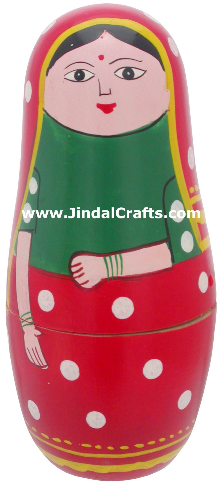 Nested Dolls - Handmade Wooden India Dolls Art