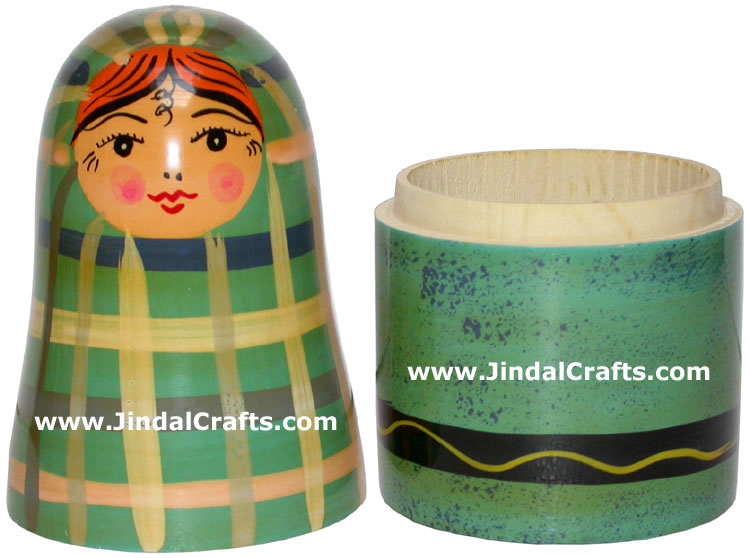 Nested Dolls - Handmade Wooden India Dolls Art