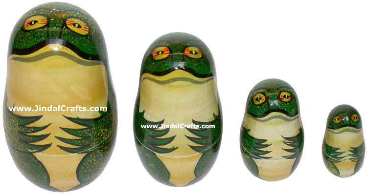 Nested Dolls - Handmade Wooden India Dolls Art