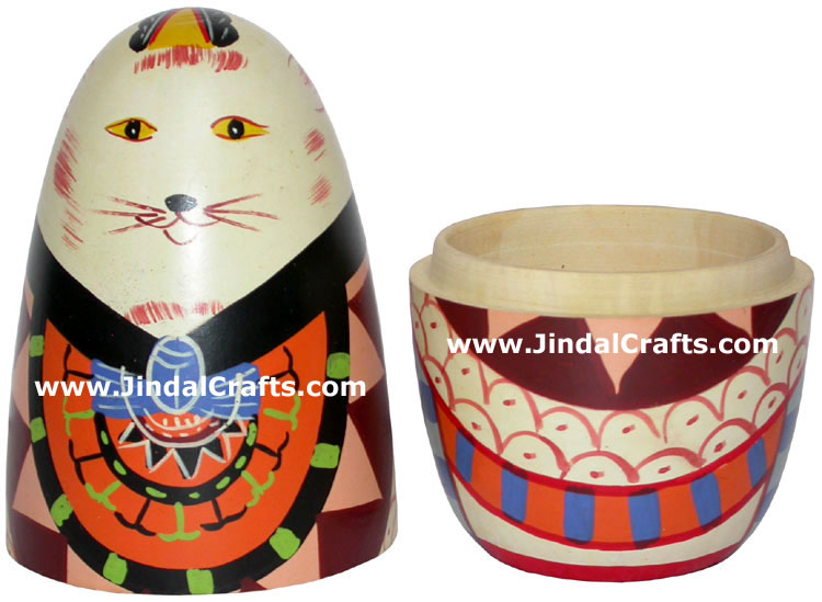Nested Dolls - Handmade Wooden India Dolls Art