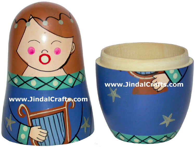 Nested Dolls - Handmade Wooden India Dolls Art