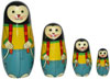 Nested Dolls - Handmade Wooden India Dolls Art