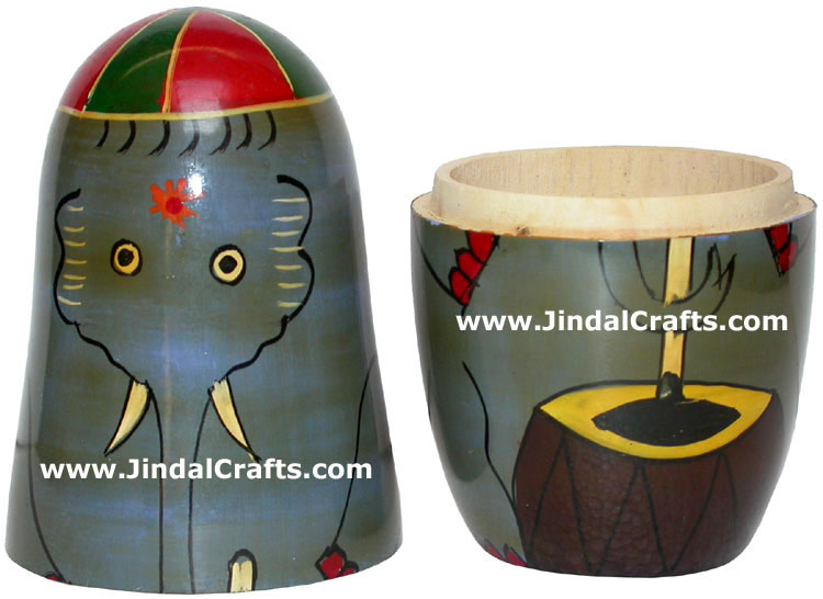 Nested Dolls - Handmade Wooden India Dolls Art