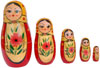 Russian Dolls - Handmade Wooden India Stacking Dolls