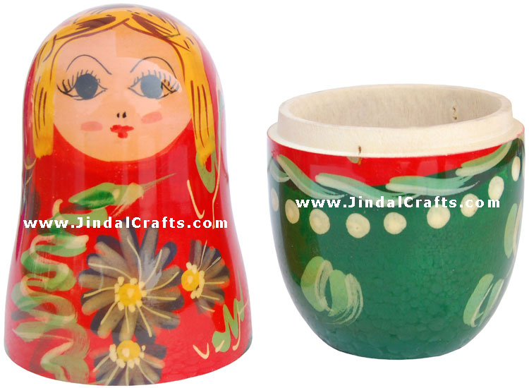 Nested Dolls - Handmade Wooden India Dolls Art