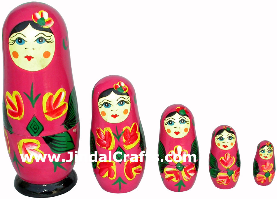 Nested Dolls Set Indian Art Craft Handicraft Traditional Figure