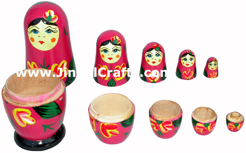 Nested Dolls Set Indian Art Craft Handicraft Traditional Figure