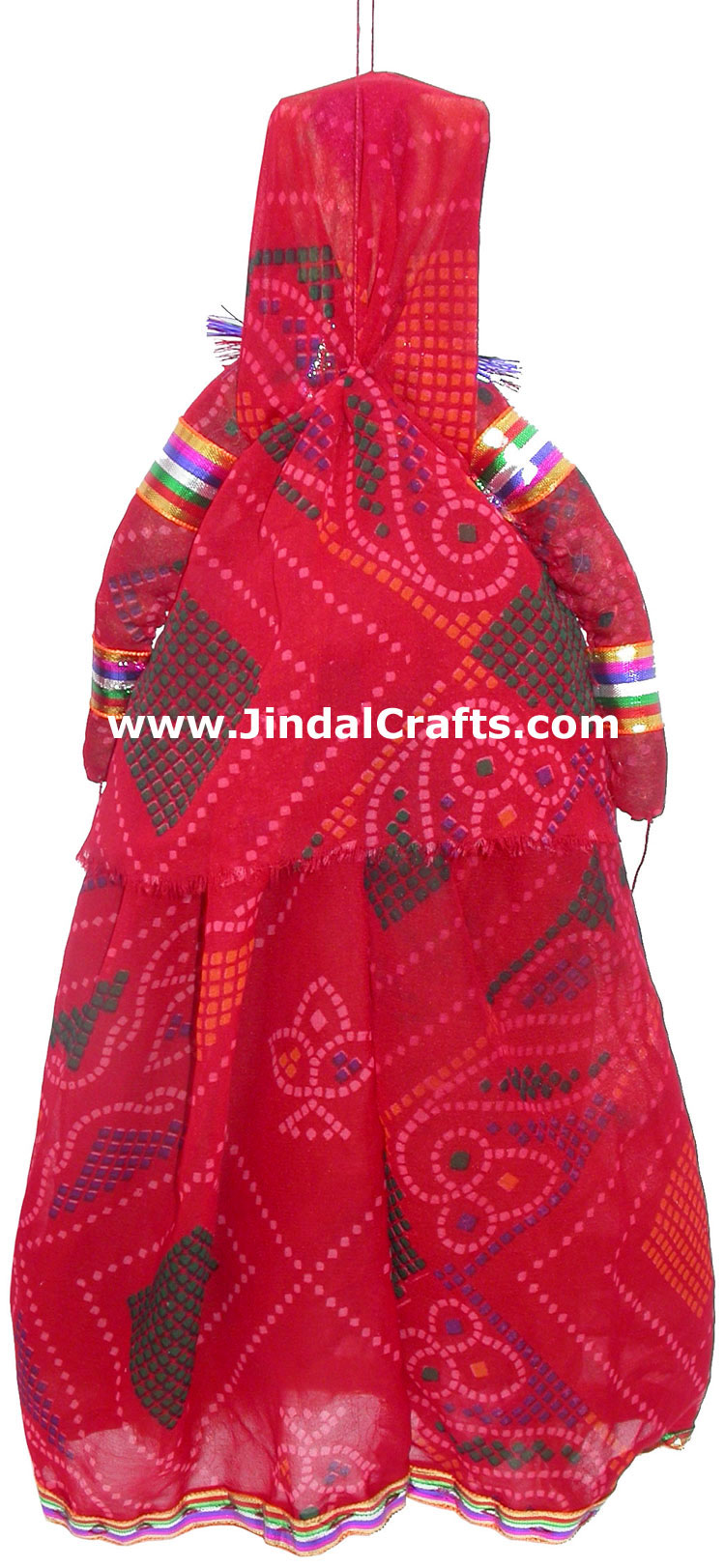 Decorative Wooden String Puppet Pair India Handmade Folk Crafts Traditional Arts