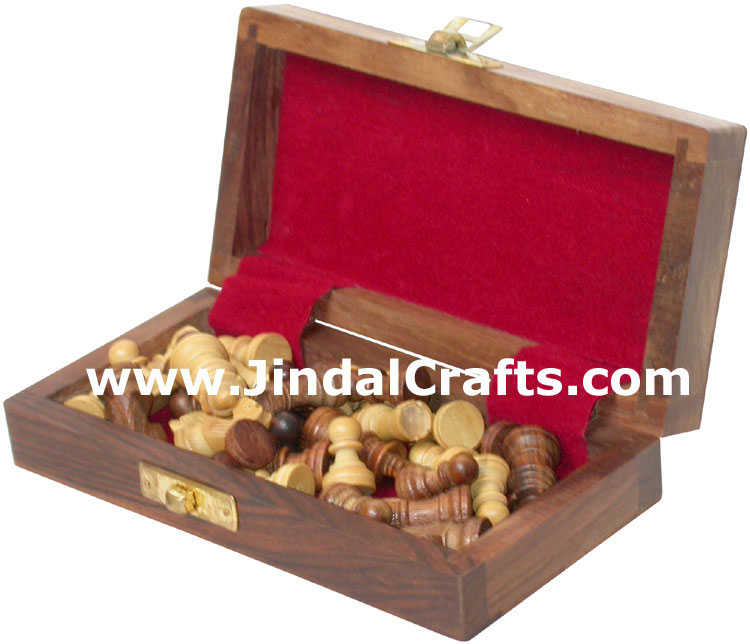 Folding Chess Box - Handmade Wooden Game