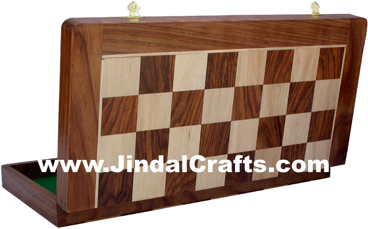 Handmade Wooden Indian Chess Board Set India Handicrafts Arts Crafts Sheesham