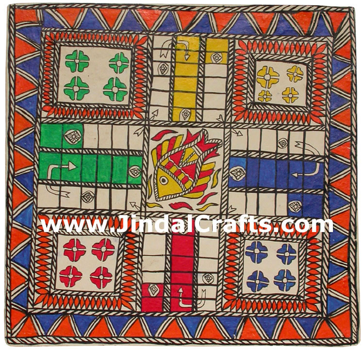 Handmade Papier Mache Ludo Pachisi Traditional Game