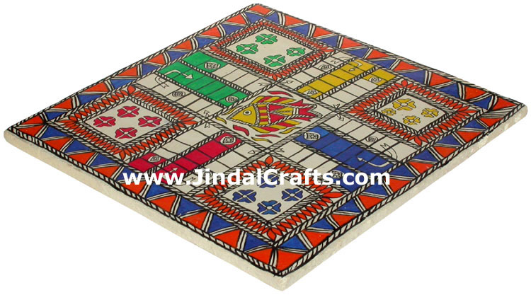 Handmade Papier Mache Ludo Pachisi Traditional Game