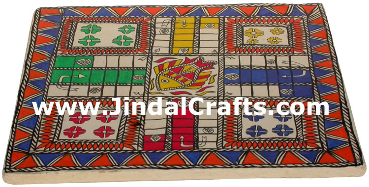 Handmade Papier Mache Ludo Pachisi Traditional Game