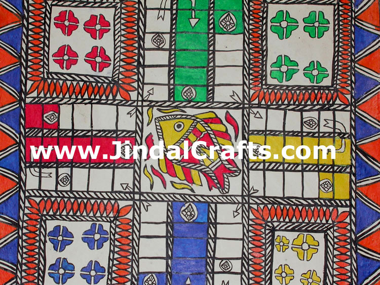Handmade Papier Mache Ludo Pachisi Traditional Game