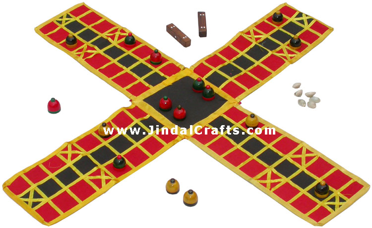 Pachisi Chaupar Chopad Parcheese Ludo Twenty Five Chausar Cowrie Shells Game