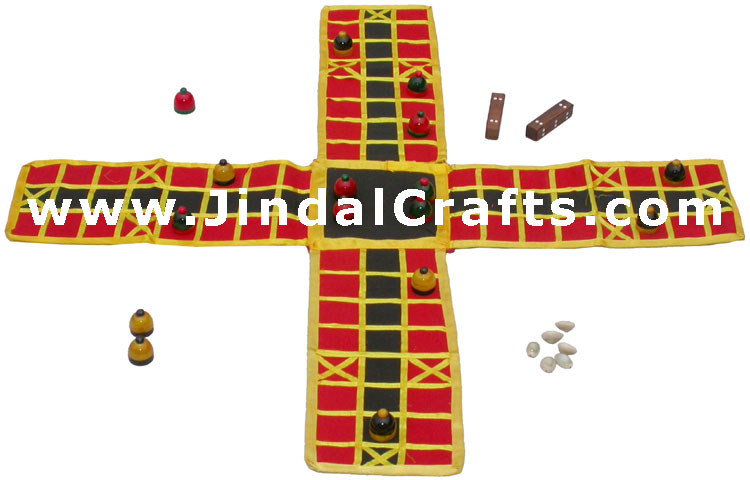 Pachisi Chaupar Chopad Parcheese Ludo Twenty Five Chausar Cowrie Shells Game