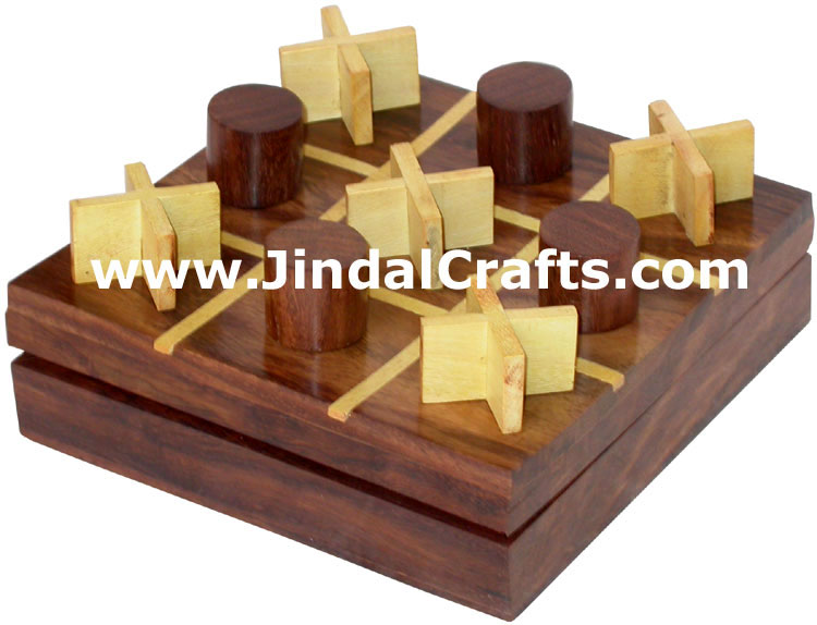 Tic Tac Toe - Handmade Wooden Traditional Game