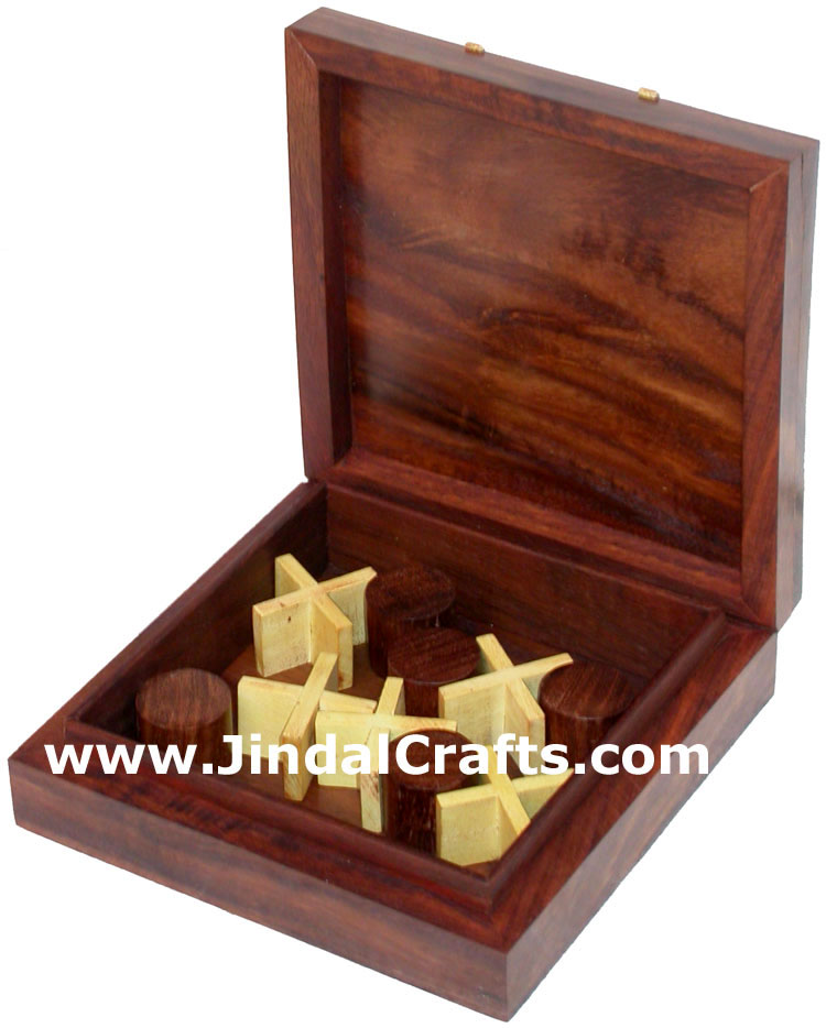 Tic Tac Toe - Handmade Wooden Traditional Game