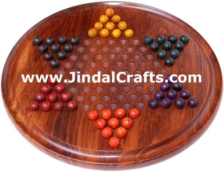 Chinese Checker - Handmade Wooden Traditional Game