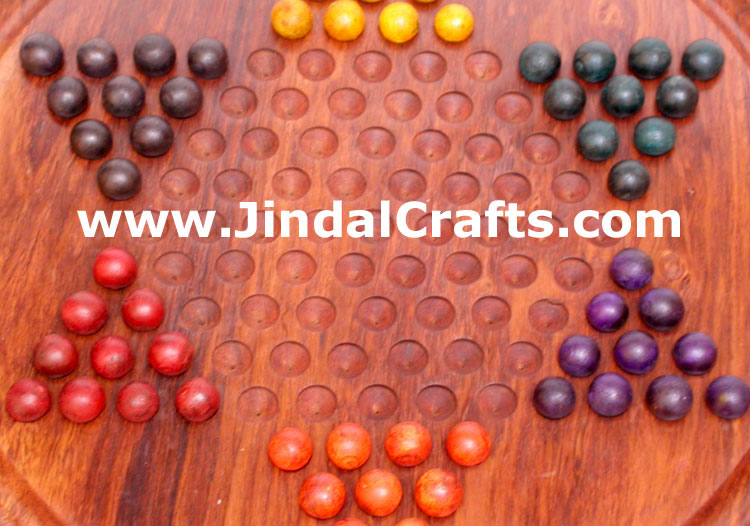 Chinese Checker - Handmade Wooden Traditional Game