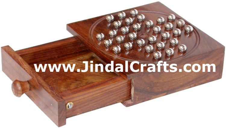 Solitaire - Handmade Wooden Traditional Game