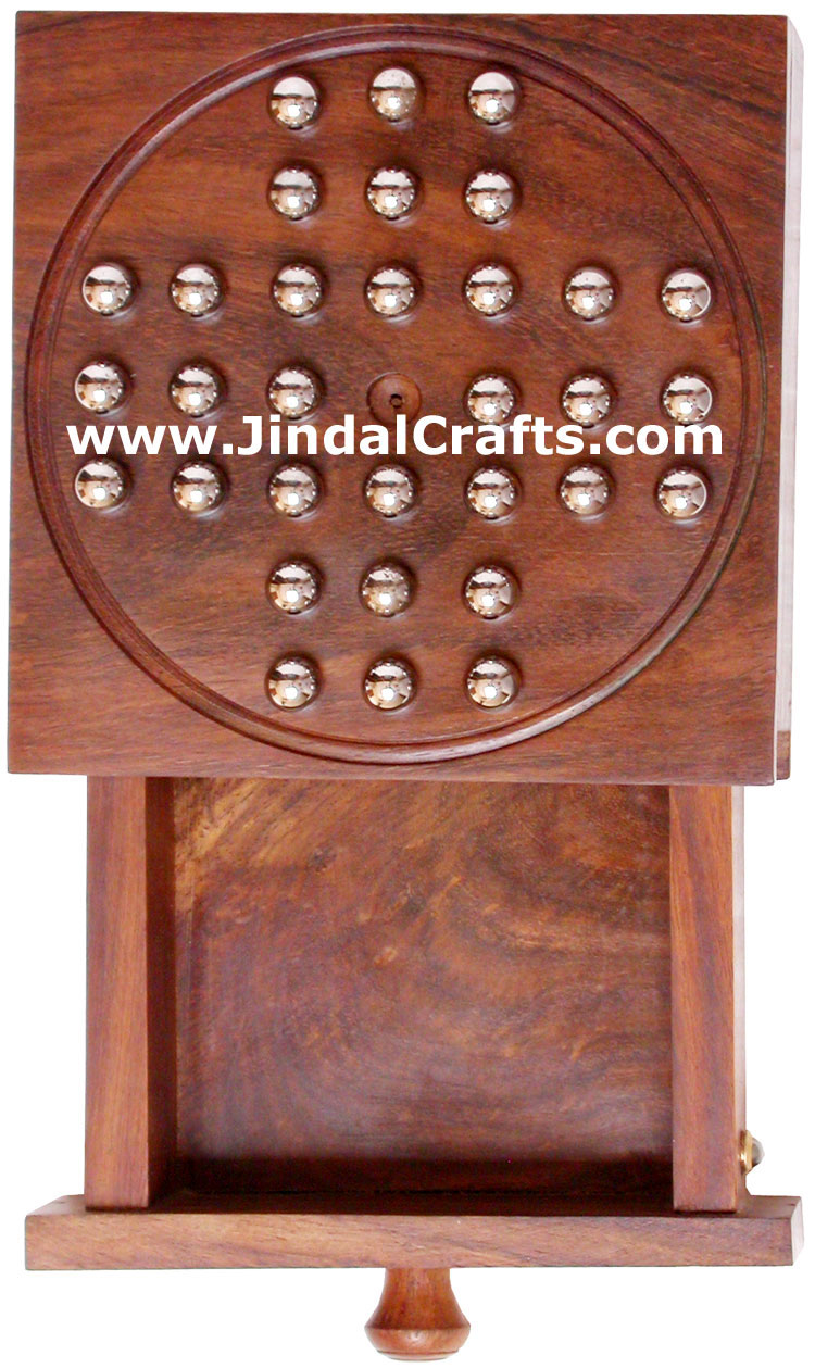 Solitaire - Handmade Wooden Traditional Game