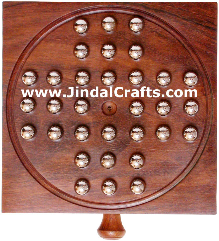 Solitaire - Handmade Wooden Traditional Game