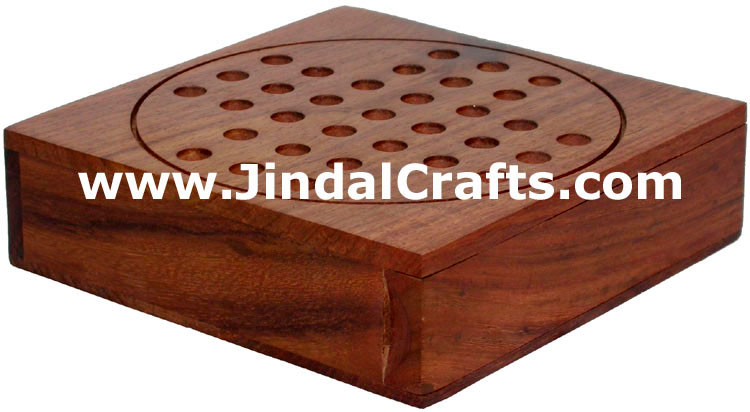 Solitaire - Handmade Wooden Traditional Game