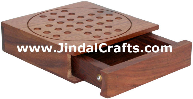 Solitaire - Handmade Wooden Traditional Game