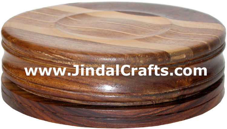 Chess Round Box - Handmade Wooden Game