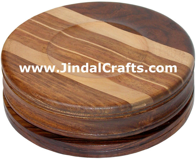 Chess Round Box - Handmade Wooden Game