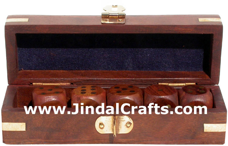 Dice - Handmade Wooden Traditional Game from India Art
