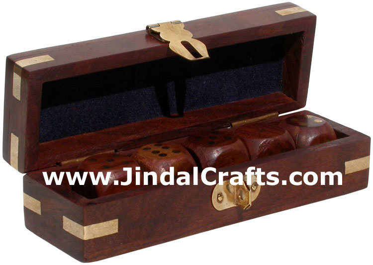 Dice - Handmade Wooden Traditional Game from India Art