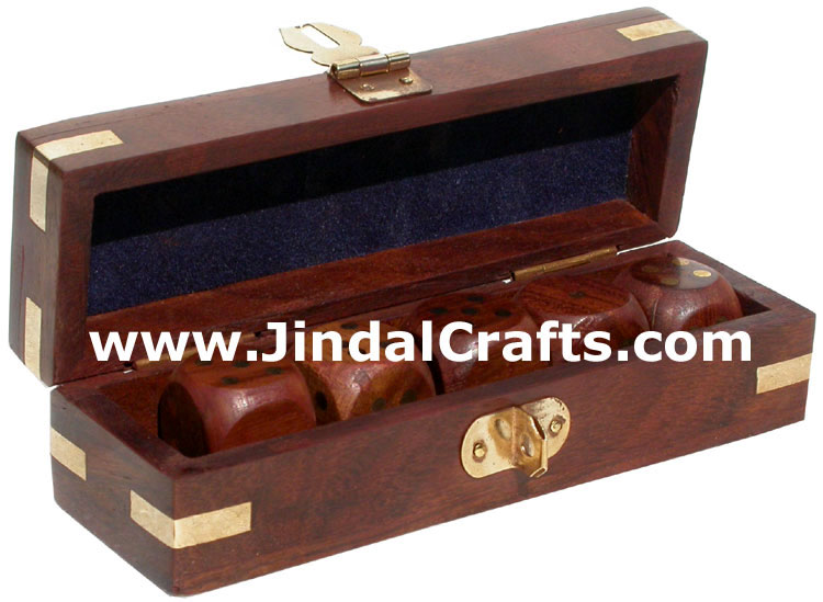 Dice - Handmade Wooden Traditional Game from India Art