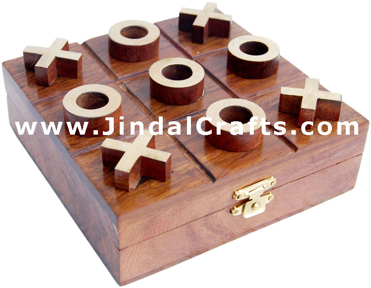 Tic Tac Toe - Indian Traditional Wooden Game