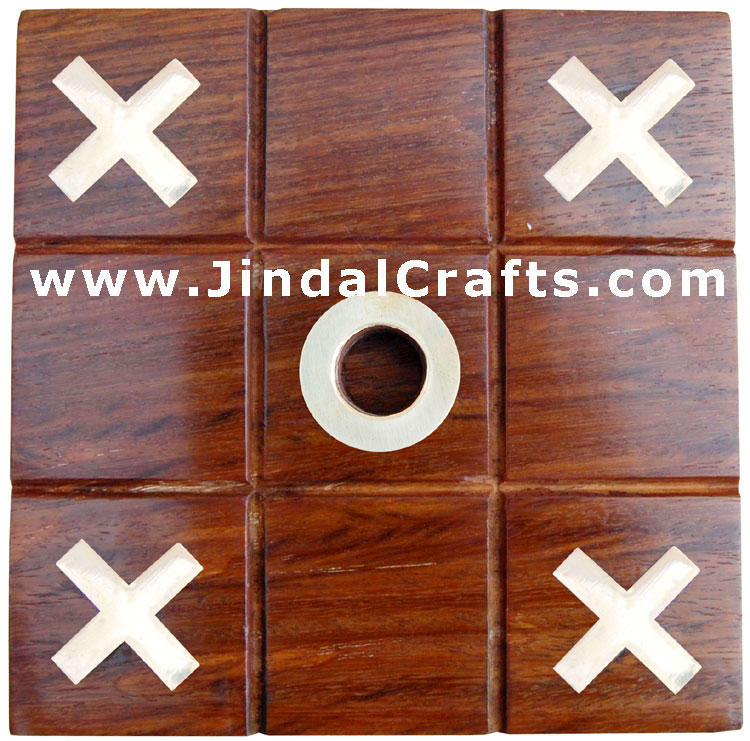 Tic Tac Toe - Indian Traditional Wooden Game