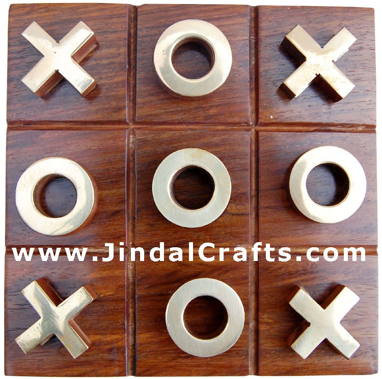 Tic Tac Toe - Indian Traditional Wooden Game