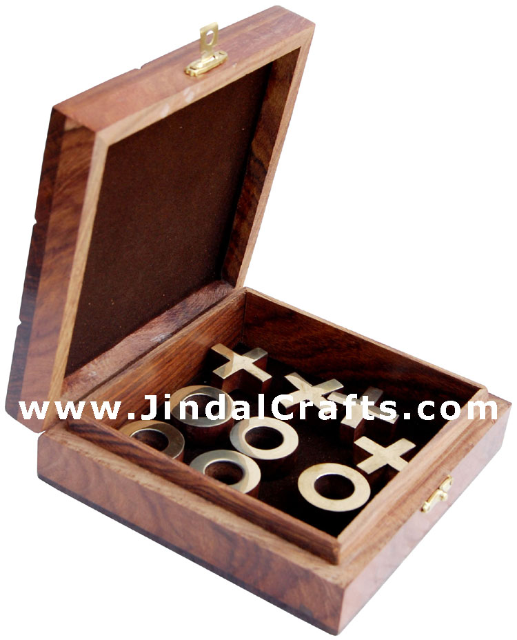 Tic Tac Toe - Indian Traditional Wooden Game