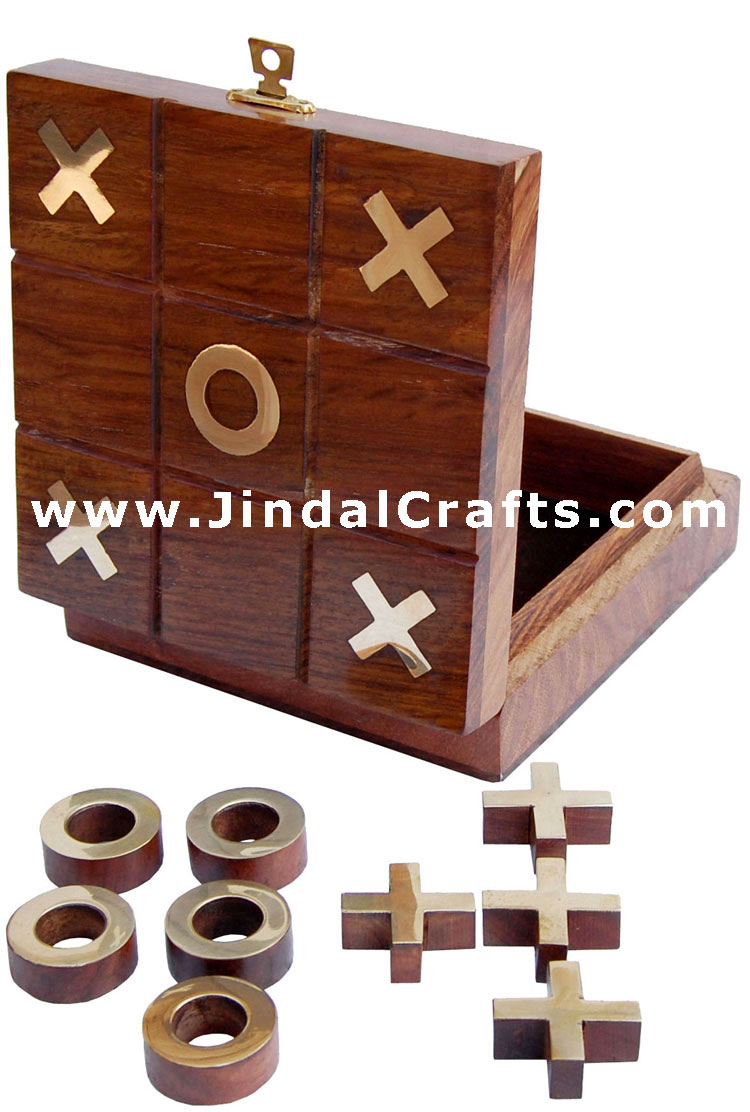 Tic Tac Toe - Indian Traditional Wooden Game