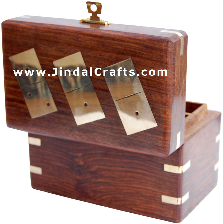 Double Six Domino Box - Indian Traditional Wooden Game