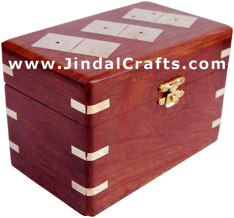 Double Six Domino Box - Indian Traditional Wooden Game