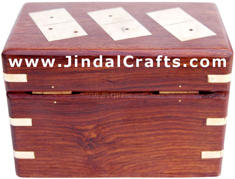 Double Six Domino Box - Indian Traditional Wooden Game