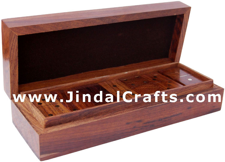 Double Six Dominos Set Indian Traditional Wooden Games