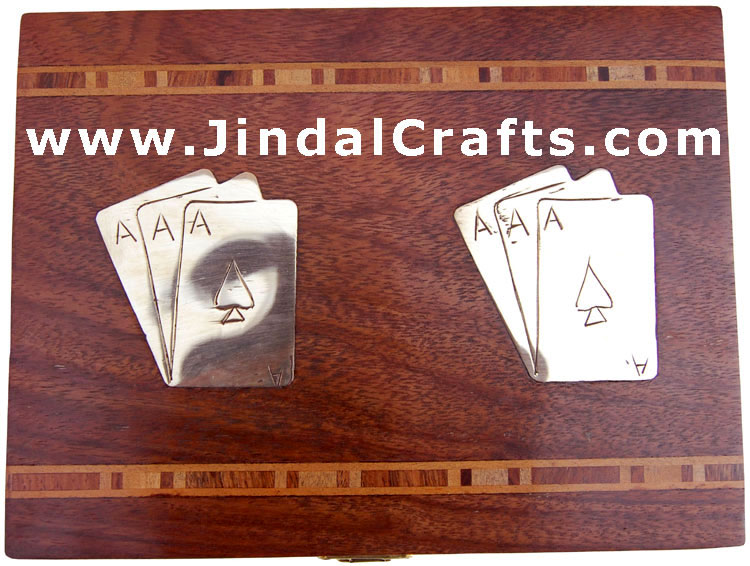 Double Card Box - Indian Traditional Wooden Game