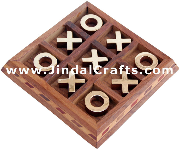Tic Tac Toe - Indian Traditional Wooden Game