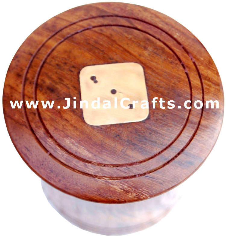 Dice Templar - Indian Traditional Wooden Game Wood Dice Cup