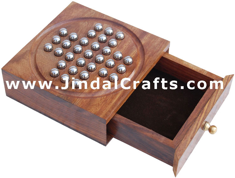 Solitaire Game -  - Indian Traditional Wooden Game