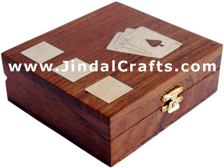 Card / Dice Box - Indian Traditional Wooden Game