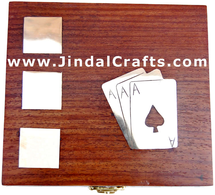 Card / Dice Box - Indian Traditional Wooden Game